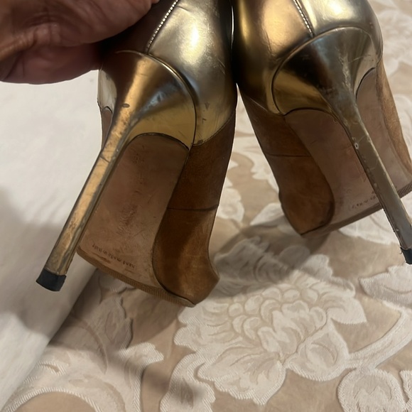 Brown Leather Stilettos - Picture 3 of 5